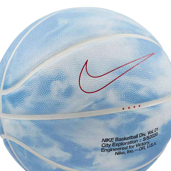 Details for 나이키 시티 익스플로레이션 시카고 클라우드 프린트 농구공 라이트 블루 7호 훈련용 CT4887-910