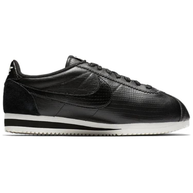 Nike Classic Cortez Leather 'Black Dark Grey-White' 圖 2