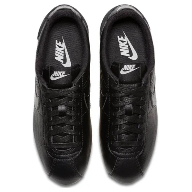 Nike Classic Cortez Leather 'Black Dark Grey-White' 圖 3