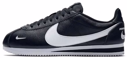 Nike Classic Cortez Mini Swoosh Black White 807480-004 Nike Classic Cortez Mini Swoosh Black White 807480-004