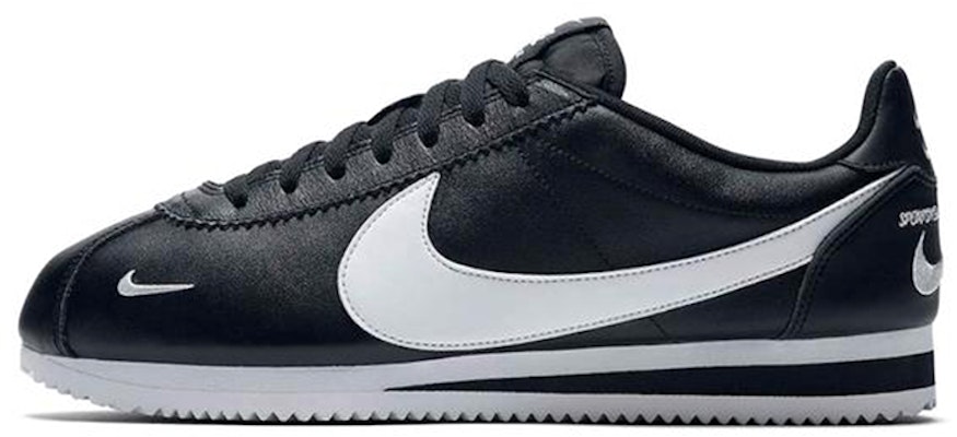 Nike Classic Cortez Mini Swoosh Black White 807480-004 Buy Nike Classic Cortez Mini Swoosh Black White 807480-004
