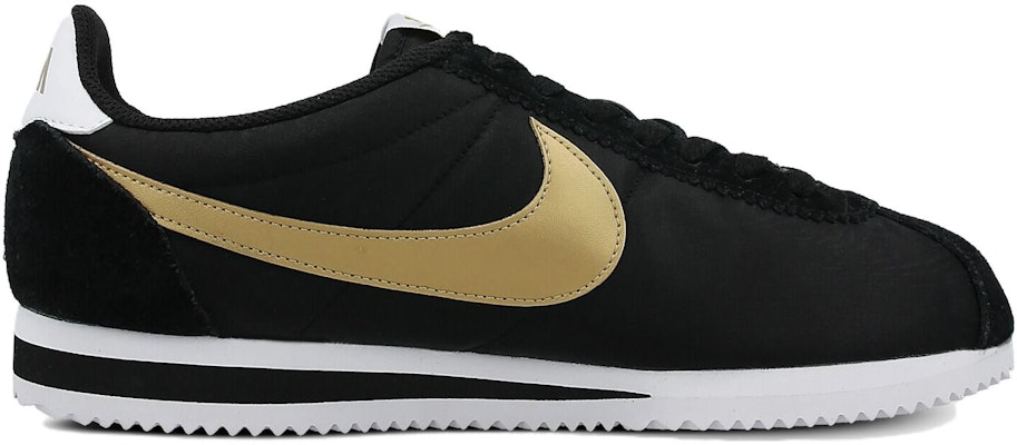 Nike Classic Cortez Nylon 'Hitam Emas Metalik' 807472-002 Order Nike Classic Cortez Nylon 'Hitam Emas Metalik' 807472-002