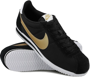 Nike Classic Cortez Nylon 'Hitam Emas Metalik' 807472-002 Lookbook Nike Classic Cortez Nylon 'Hitam Emas Metalik' 807472-002