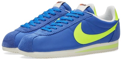 Nike Classic Cortez Nylon AW 'Royal Volt' Lelaki Wanita Kasut Sukan Biru Kuning 844855-470 Lookbook Nike Classic Cortez Nylon AW 'Royal Volt' Lelaki Wanita Kasut Sukan Biru Kuning 844855-470