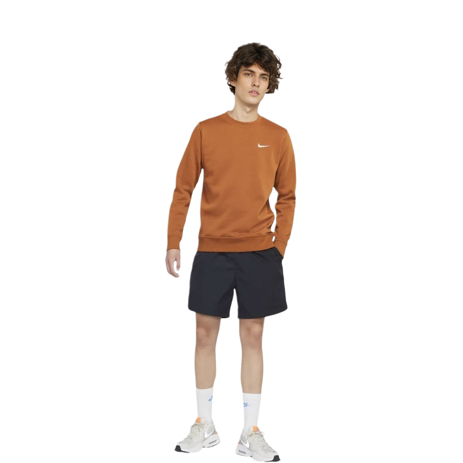 Nike Classic Embroidered Logo Fleece Sweatshirt Brown 916609-290 圖 4