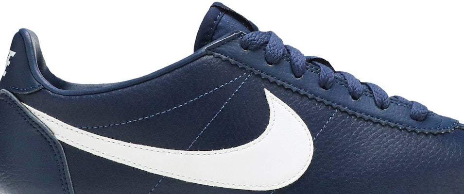 Nike classic cortez top leather midnight navy/white