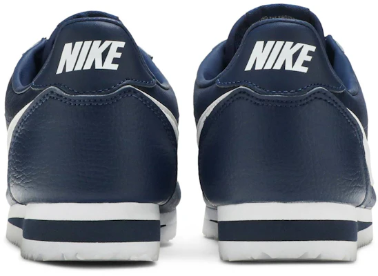 Nike Classics Cortez Leather Midnight Navy White 749571-414 Details for Nike Classics Cortez Leather Midnight Navy White 749571-414