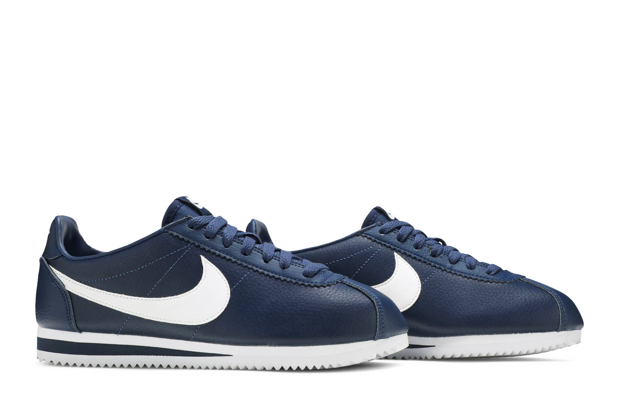 Cheap Nike Classics Cortez Leather Midnight Navy White 749571-414