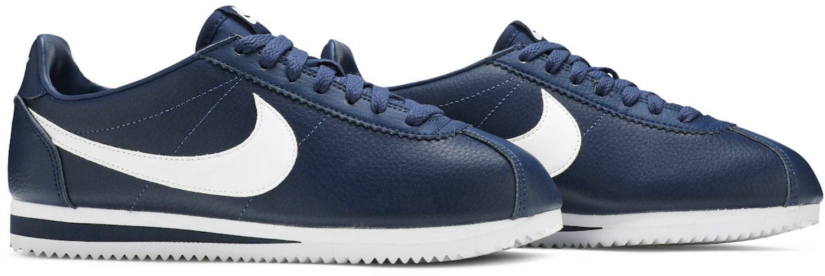 Nike classic cortez top leather midnight navy/white