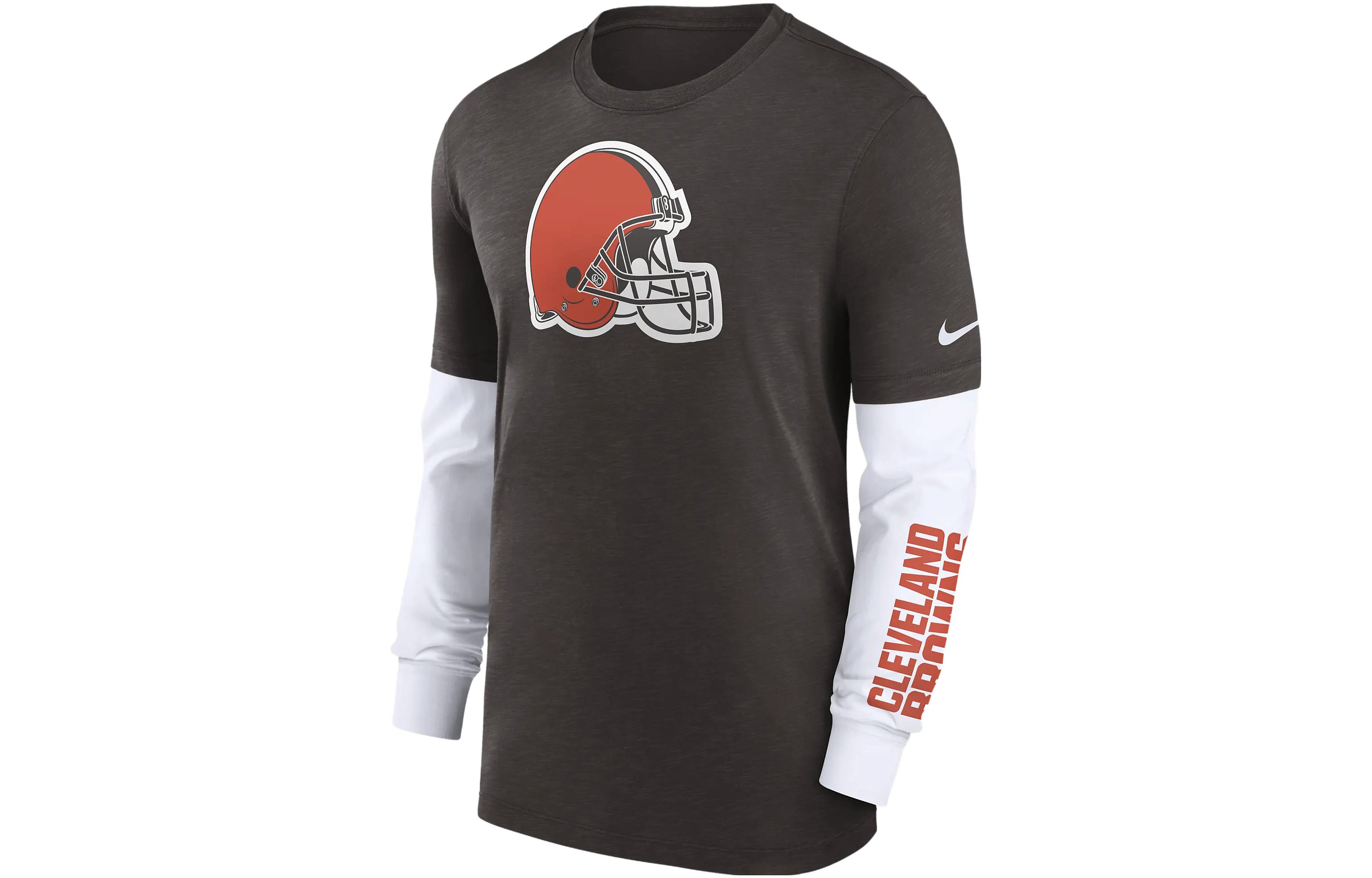 Nike Cleveland Browns Logo Graphic Sweatshirt Brown - Crewneck Sweater 00BY01TT93-05G