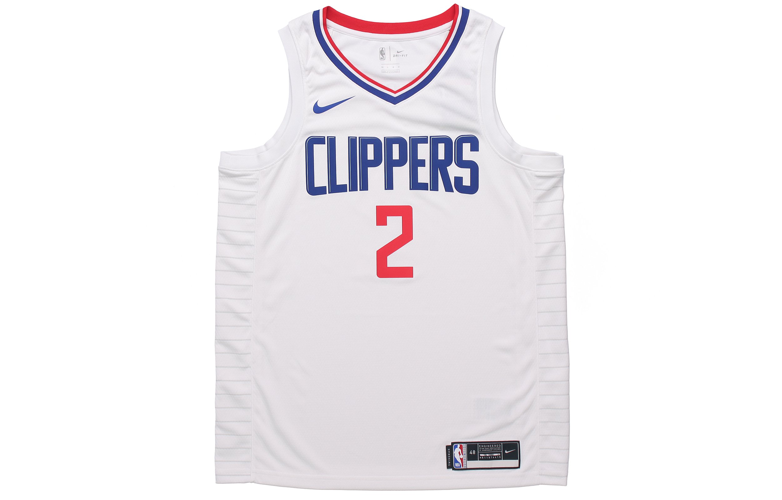 Nike Clippers Kawhi Leonard #2 NBA Fan Jersey White - 2020 Season Dry-Fit CW3594-100