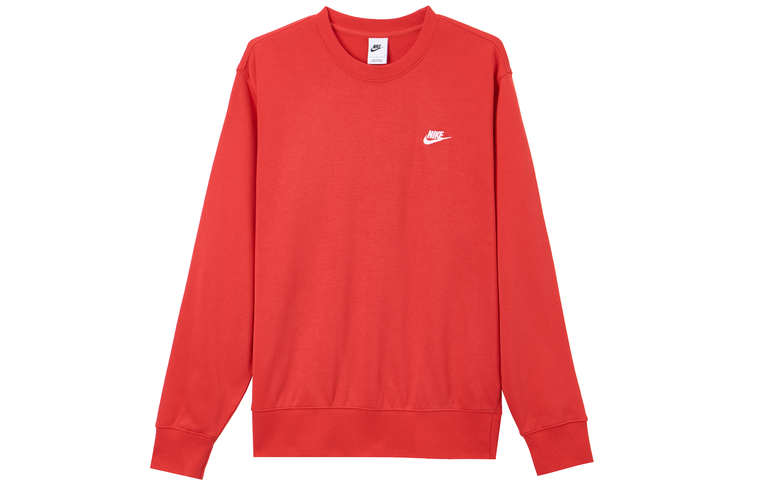 Nike Club Casual Crewneck Sweatshirt University Red/White FN3889-657