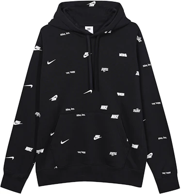 Nike Club Fleece Hoodie Cetakan Penuh Hitam FB7435-010 Buy Nike Club Fleece Hoodie Cetakan Penuh Hitam FB7435-010