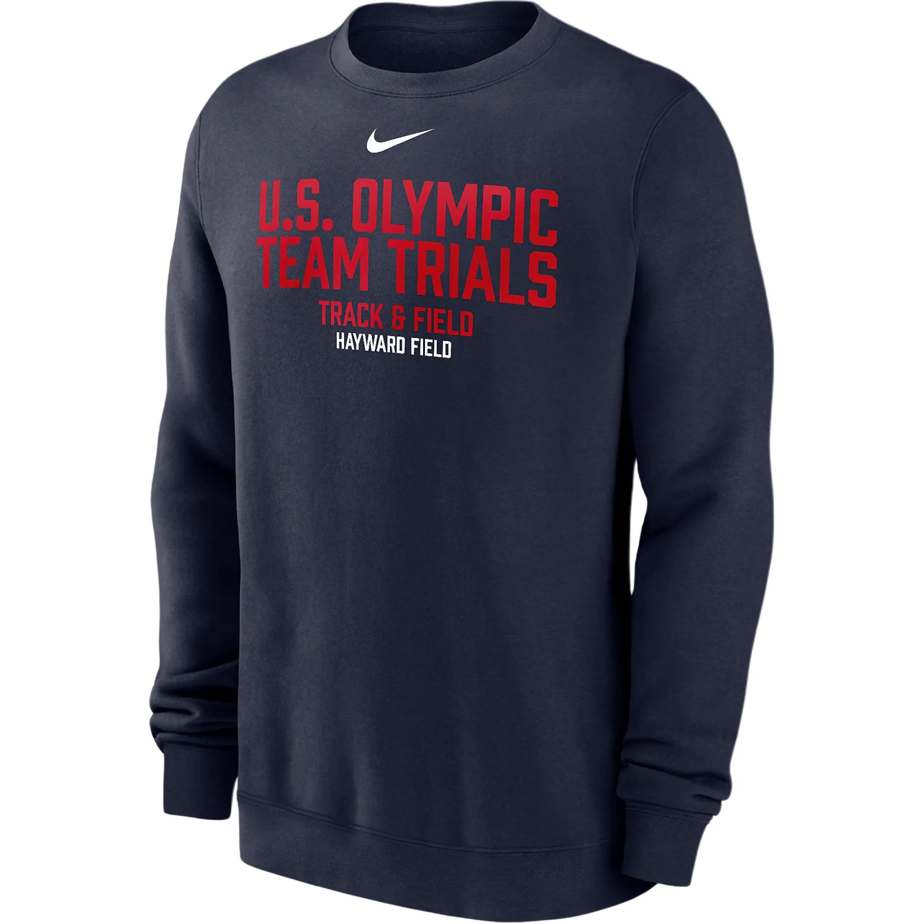 Nike Club Fleece Crewneck Sweatshirt Navy Blue Long Sleeve Pullover M33778P405-410
