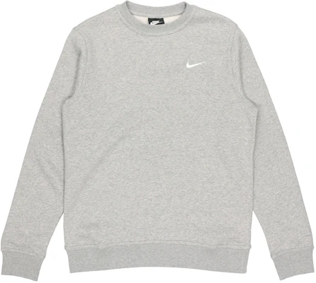 Nike Club Fleece 刺繡Logo經典冬季灰色運動衫 916609-063 Buy Nike Club Fleece 刺繡Logo經典冬季灰色運動衫 916609-063