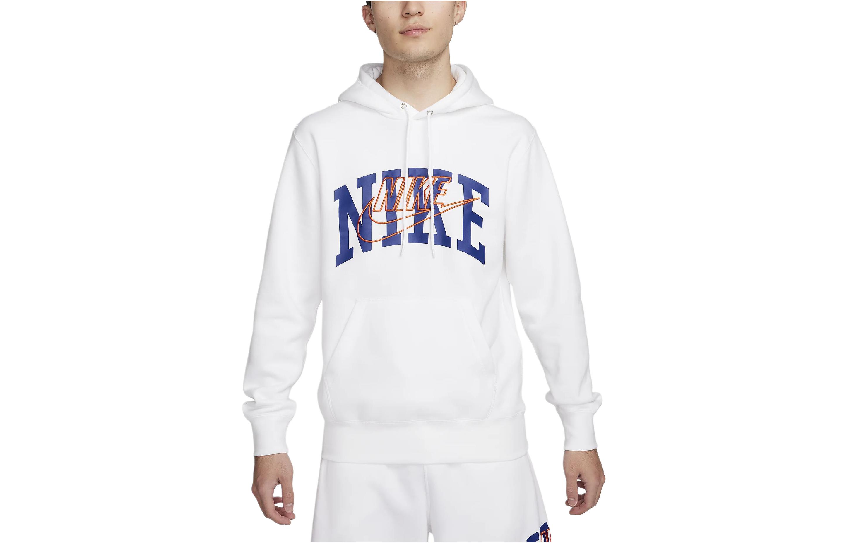 Order Nike Club Fleece 經典白色連帽長袖套頭衫 FV4448-100