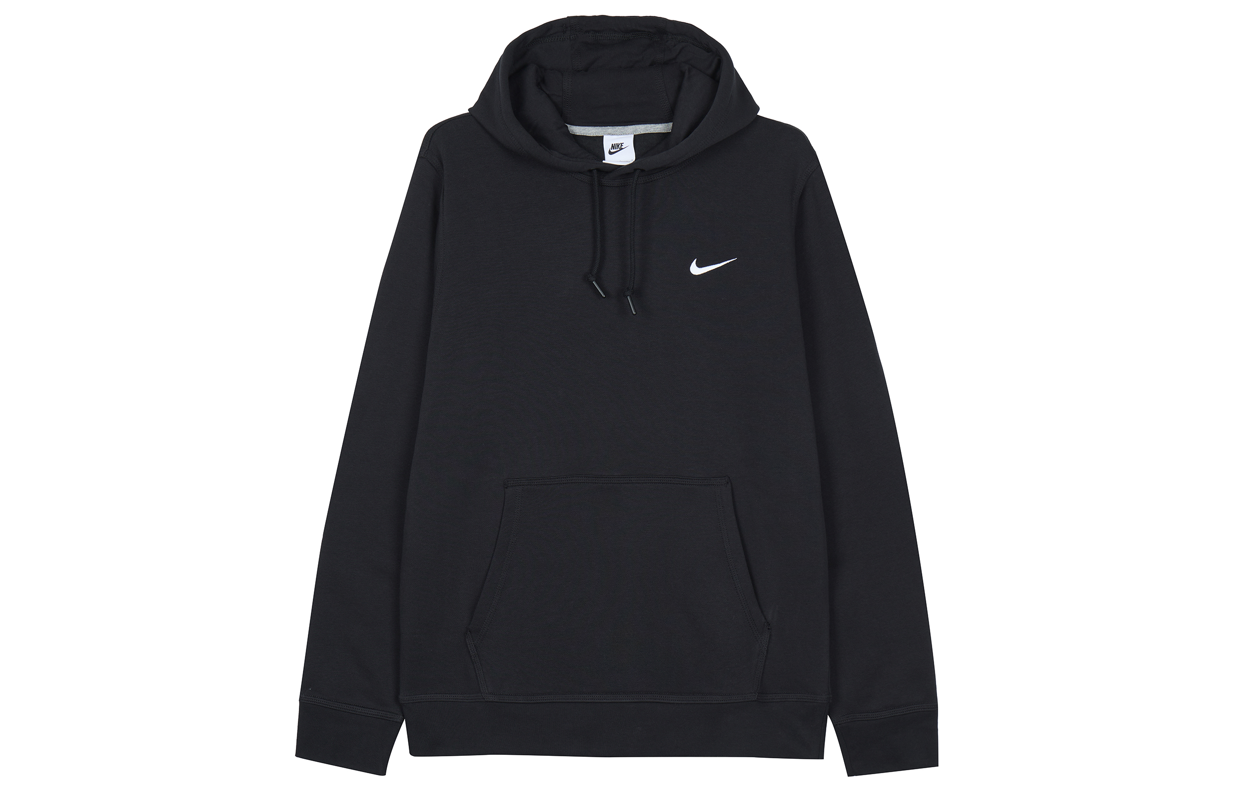 Order Nike Club Fleece Pullover Hoodie Black/White 623453-010
