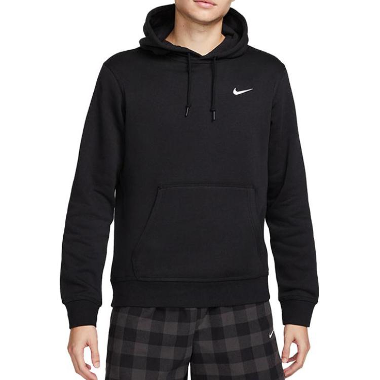 Purchase Nike Club Fleece Pullover Hoodie Black/White 623453-010