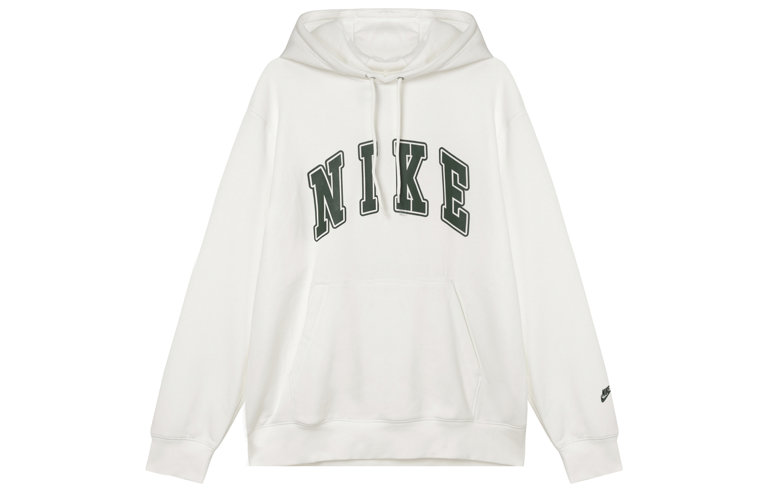 Nike Club Fleece Pullover Hoodie Sail/Green - Casual and Versatile FZ0872-133