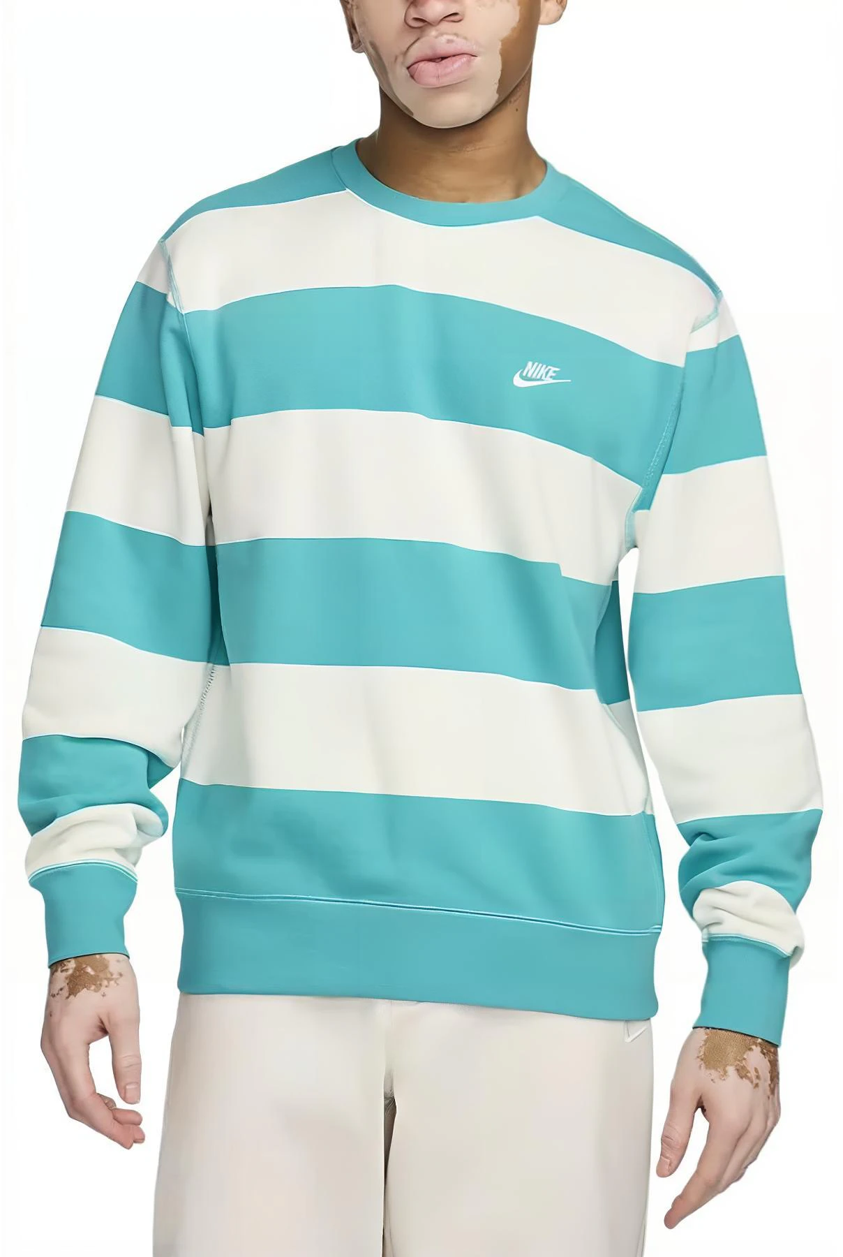 nike-club-fleece-striped-crewneck-pullover-sweatshirt-cactus-green-fn-3107-345