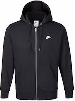 Nike Club Full-Zip French Terry Hoodie Black FN3885-010 Nike Club Full-Zip French Terry Hoodie Black FN3885-010