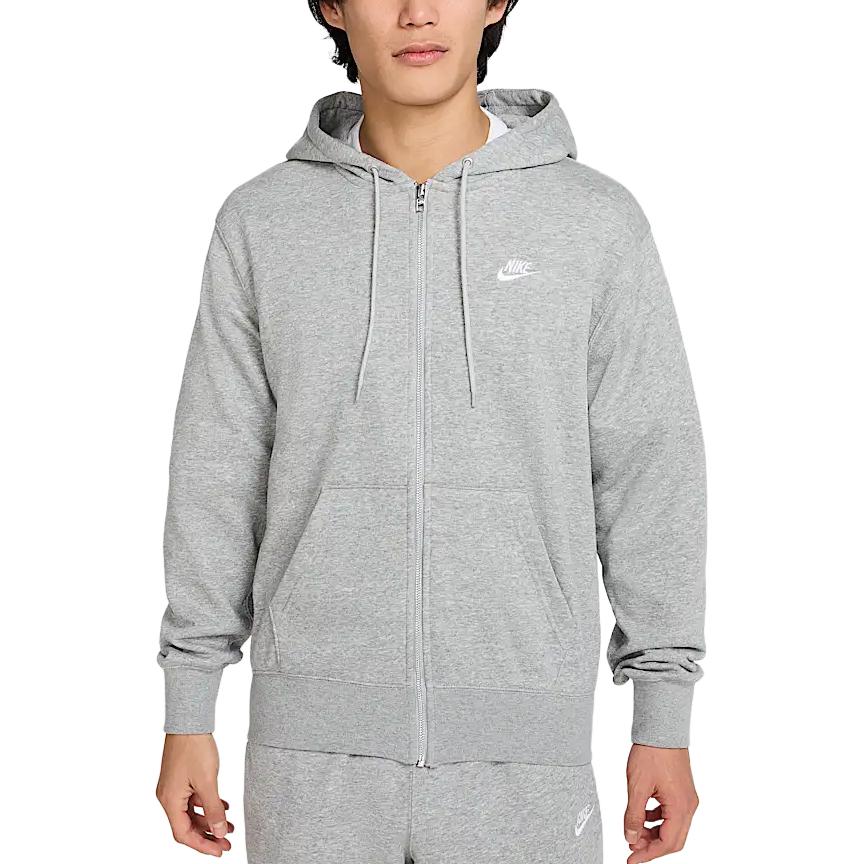 Nike Club Full-Zip French Terry Hoodie Sweatshirt Gray FN3885-063 圖 2
