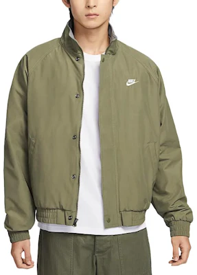 Nike Club Futura Long-Sleeve Jacket Olive Green/White Stylish & Comfortable FZ0657-222 Order Nike Club Futura Long-Sleeve Jacket Olive Green/White Stylish & Comfortable FZ0657-222