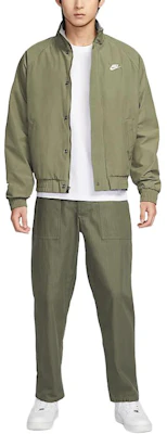 Nike Club Futura Long-Sleeve Jacket Olive Green/White Stylish & Comfortable FZ0657-222 Lookbook Nike Club Futura Long-Sleeve Jacket Olive Green/White Stylish & Comfortable FZ0657-222