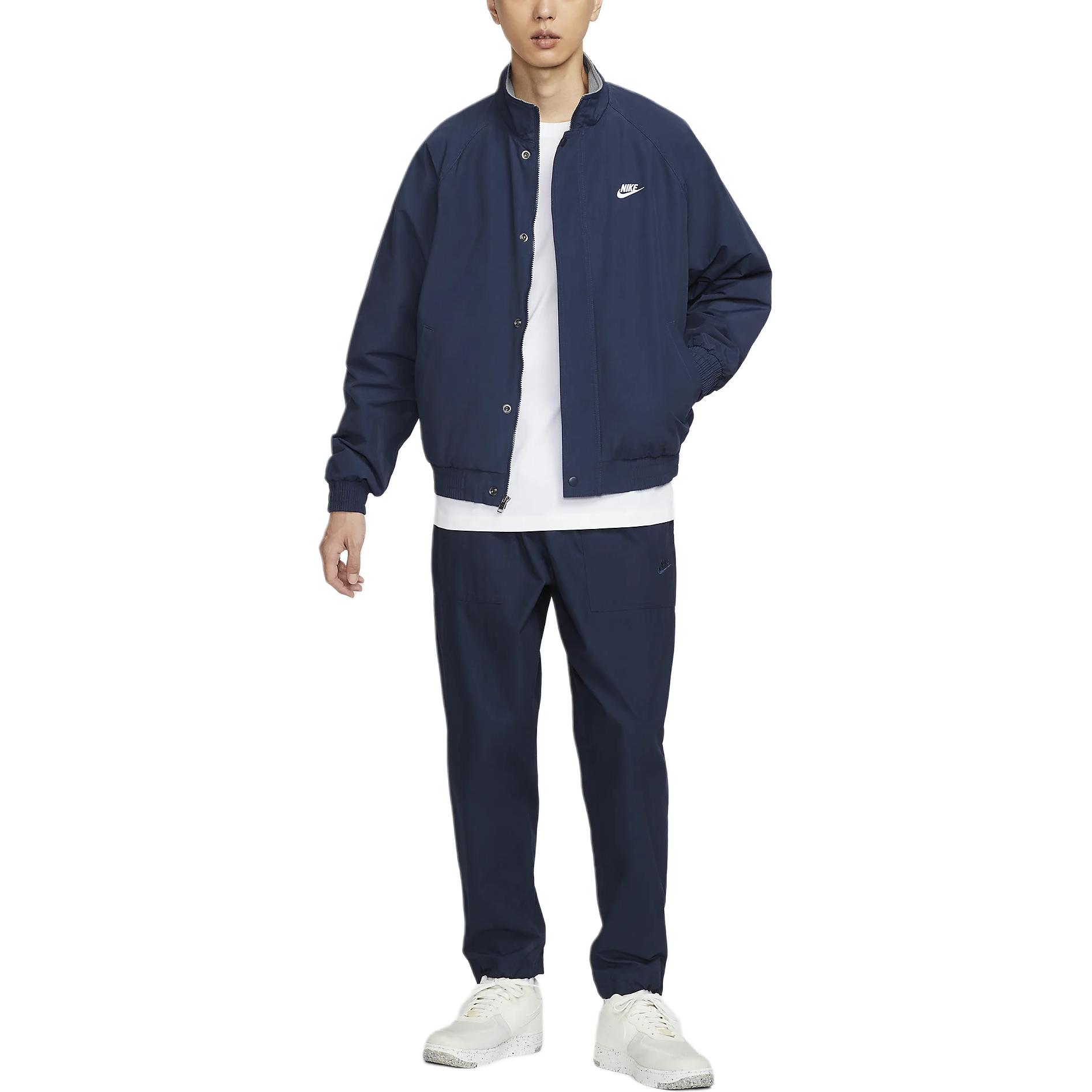 Shop Nike Club Futura 運動外套 深夜海軍藍/白 FZ0657-410