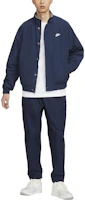 Shop Nike Club Futura Track Jacket Midnight Navy/White FZ0657-410