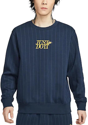 Nike Club FW24 羊毛圓領運動衫 男款 深藍/大學金 HJ2158-451 Buy Nike Club FW24 羊毛圓領運動衫 男款 深藍/大學金 HJ2158-451