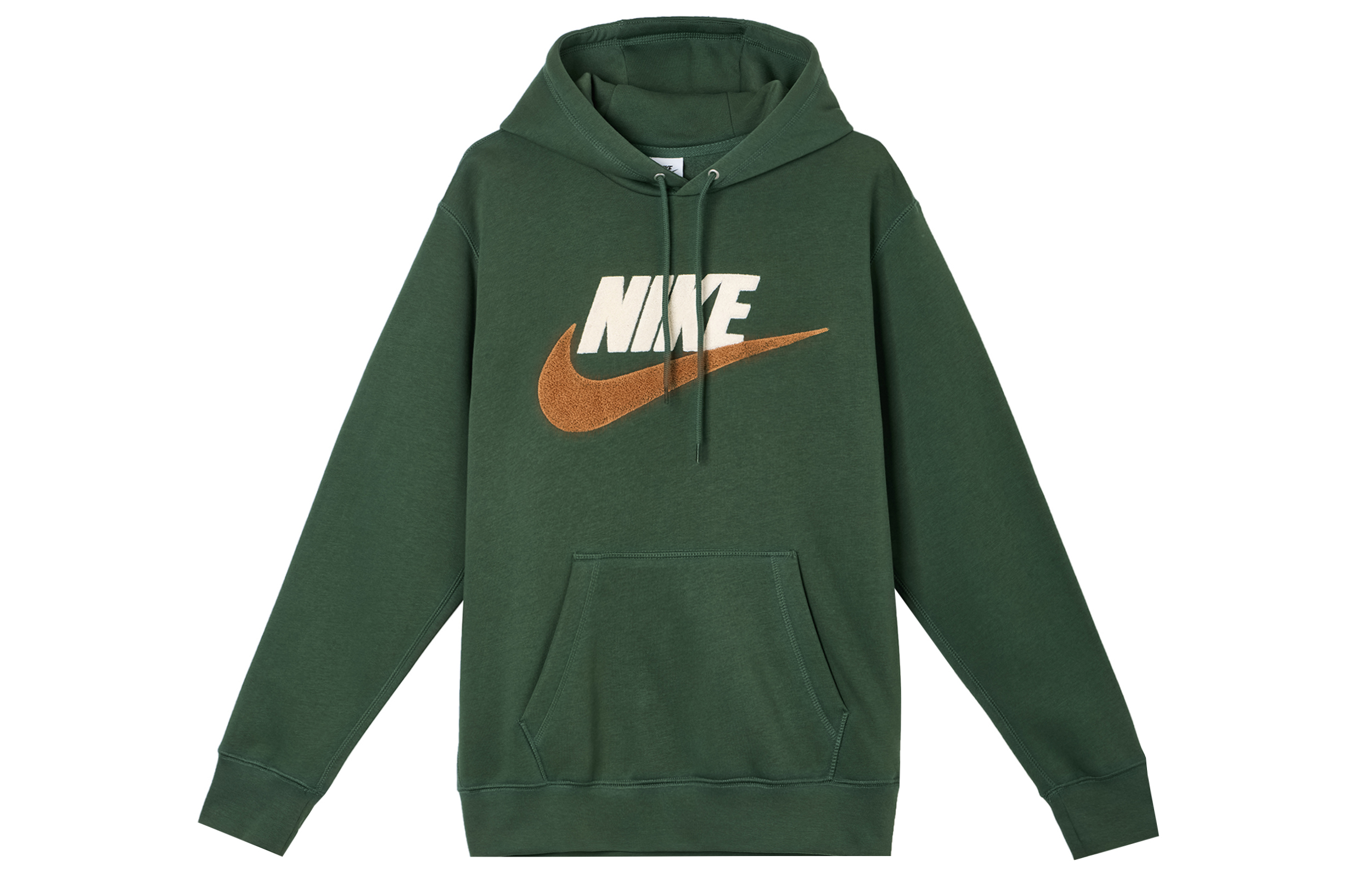 Nike Club Green Pullover Hoodie Comfortable Fit FN3105-323