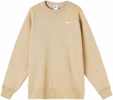 Nike Club Logo Embroidered Sweatshirt Khaki - Casual Pullover 623459-250 Nike Club Logo Embroidered Sweatshirt Khaki - Casual Pullover 623459-250