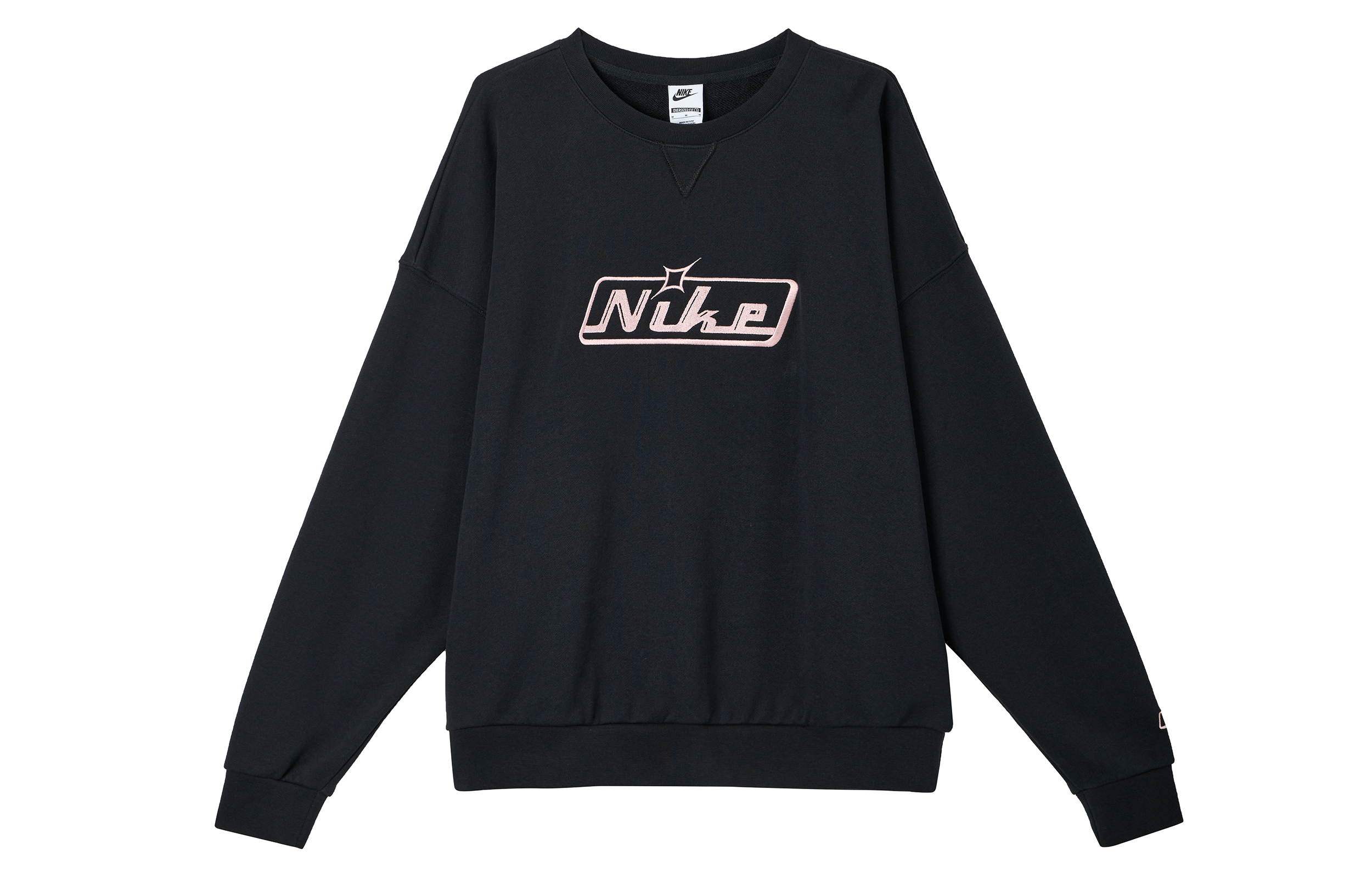 Nike Club Oversized Crewneck Sweatshirt Men’s Black/Pink Tint HQ2957-010