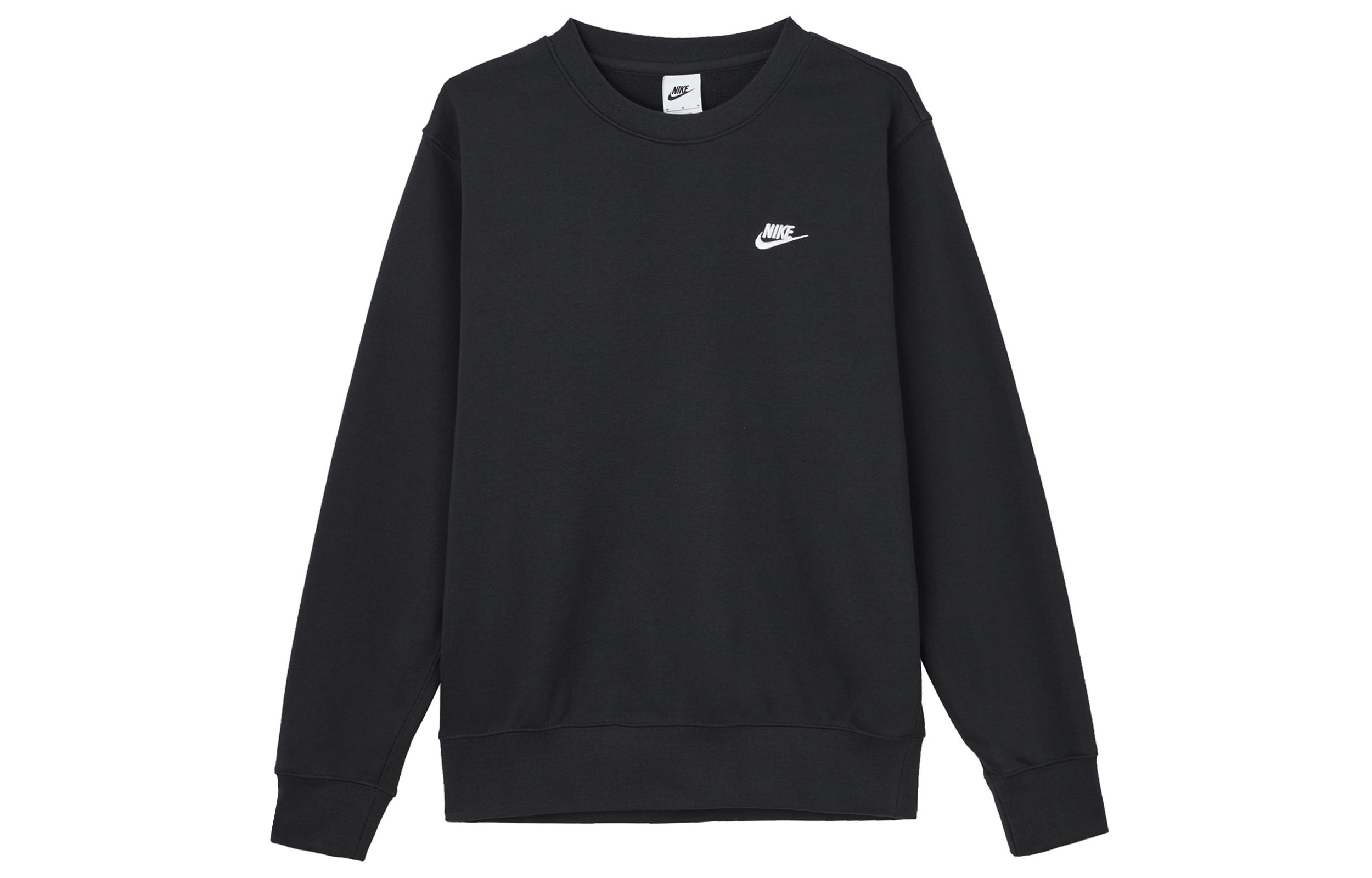 Nike Club Relaxed Crewneck Pullover Sweatshirt Black FN3889-010