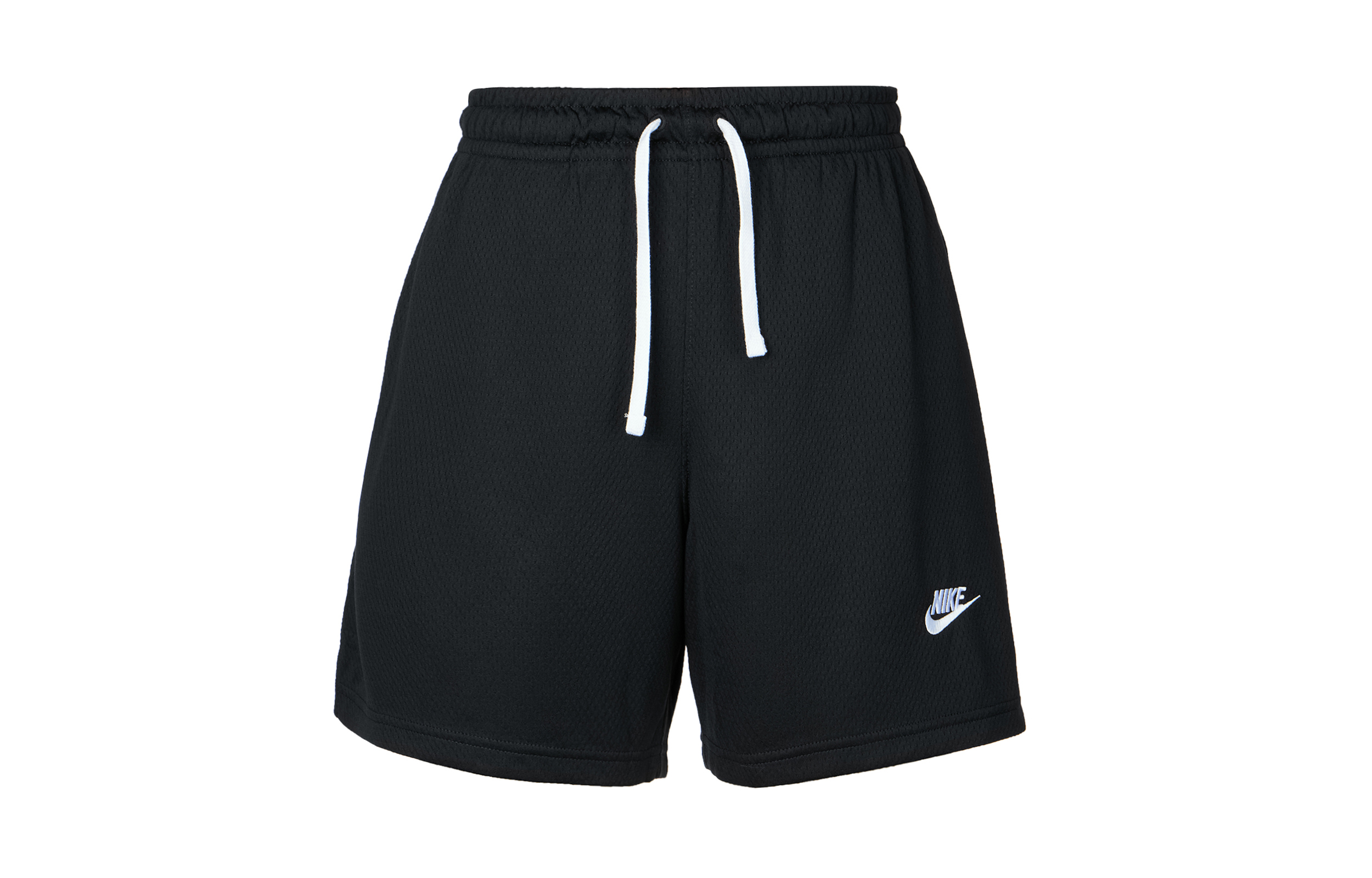 Nike Club Solid Logo Mesh Breathable Shorts Black DX0736-010