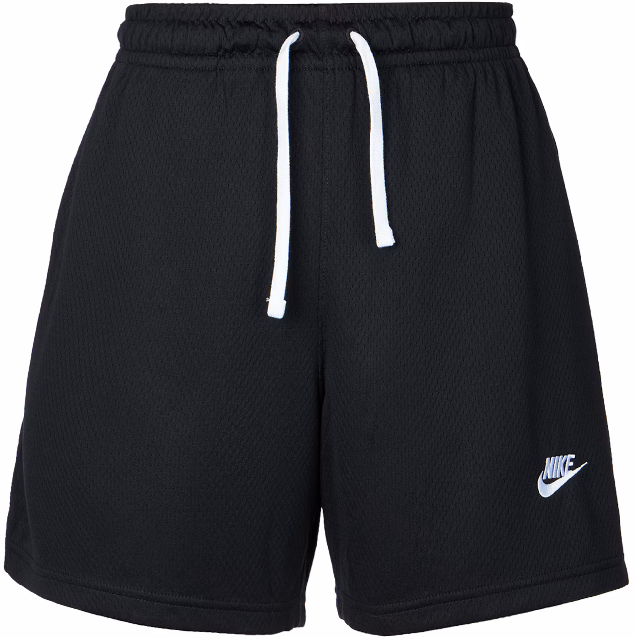 nike-club-solid-logo-mesh-breathable-shorts-black-dx-0736-010