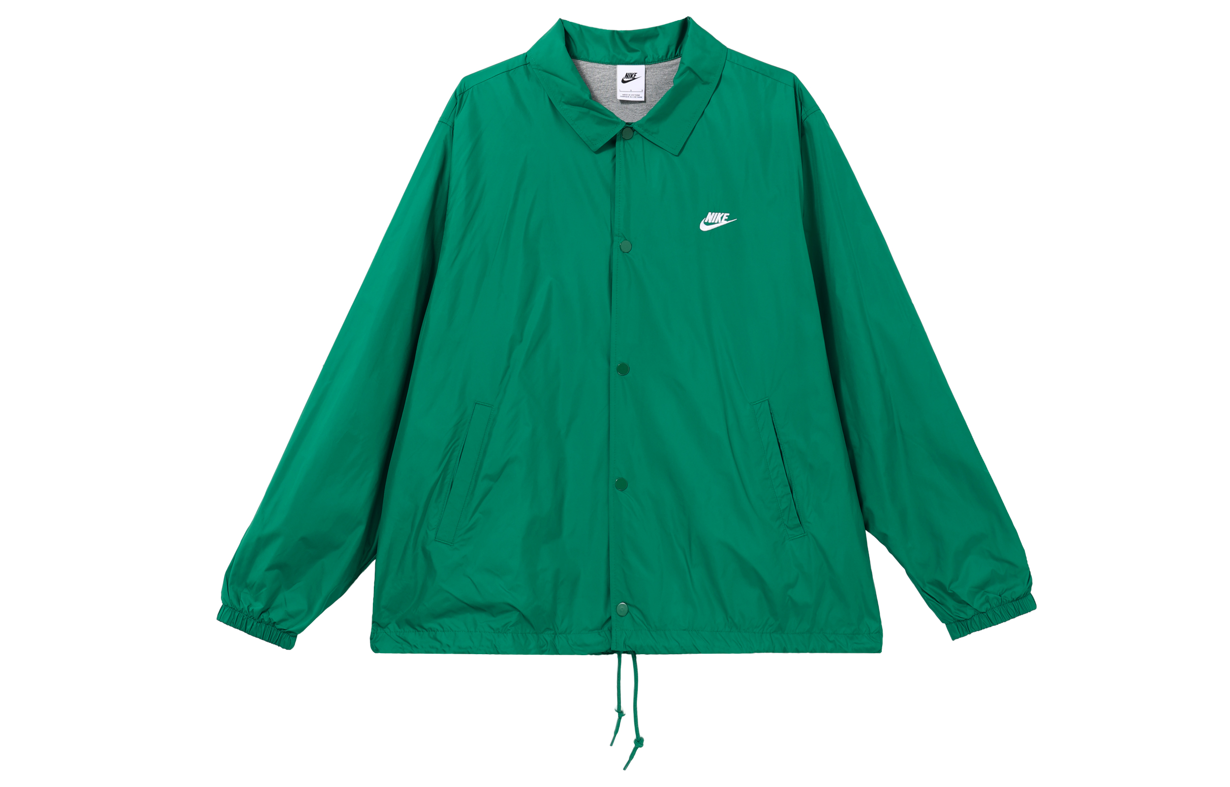 Nike Club Solid Long-Sleeve Polo Shirt Jacket Peacock Green () FN3317-365