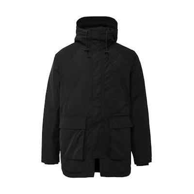 Nike Club Therma-FIT Logo Embroidered Warm Hooded Jacket Black for Men. FZ0870-010