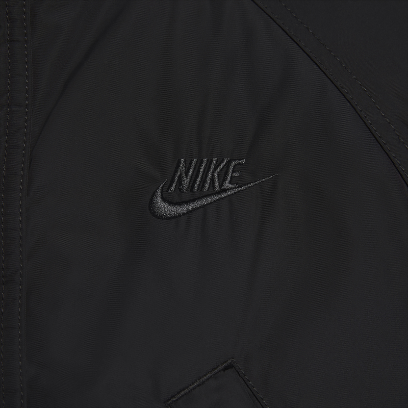Nike Club Therma-FIT Logo Embroidered Warm Hooded Jacket Black for Men. FZ0870-010 圖 7
