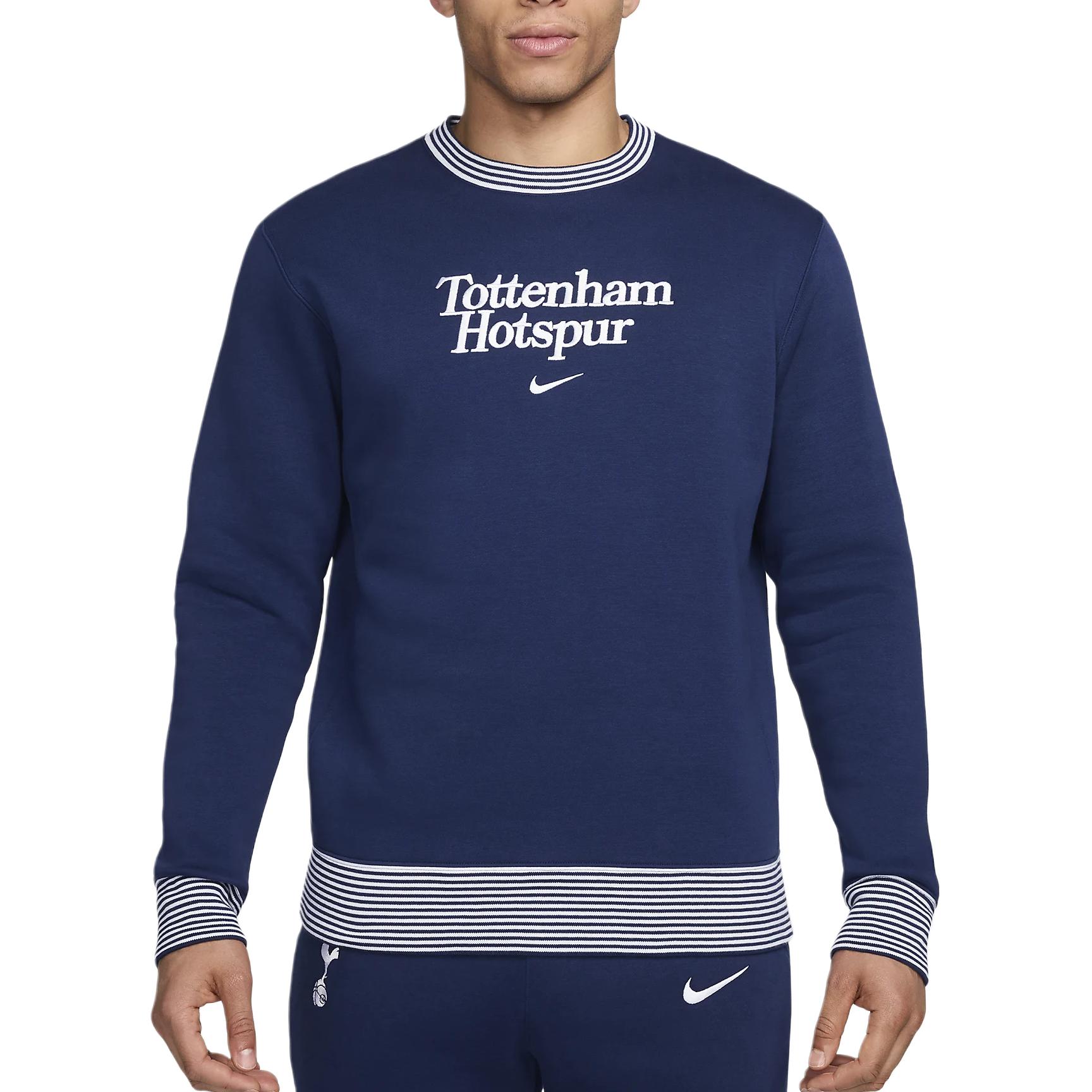 Nike Club Tottenham Hotspur Logo Sweatshirt Binary Blue Football Pullover FQ3011-424