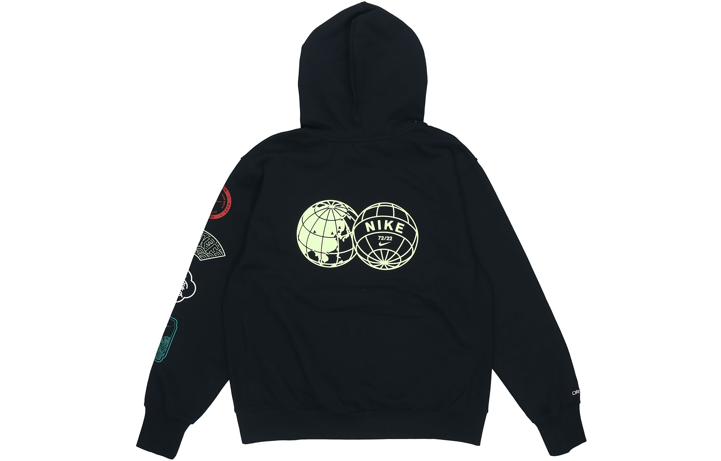 Nike CNY Logo Print Loose Fit Hoodie Black Spring Sweatshirt DJ3861-010 圖 3