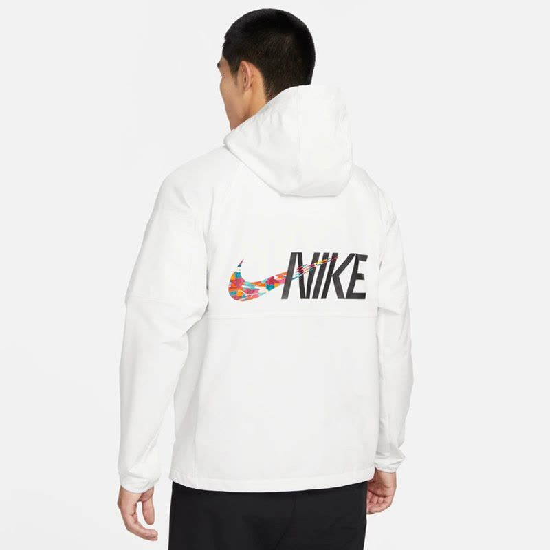 Nike CNY Logo Print White Zip-Up Hoodie Jacket Edition White FD4063-121 圖 5