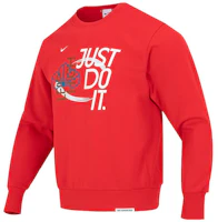 Nike CNY Year of the Rabbit Dri-FIT Red Fleece Basketball Sweatshirt FD4061-657 Nike CNY Year of the Rabbit Dri-FIT Red Fleece Basketball Sweatshirt FD4061-657