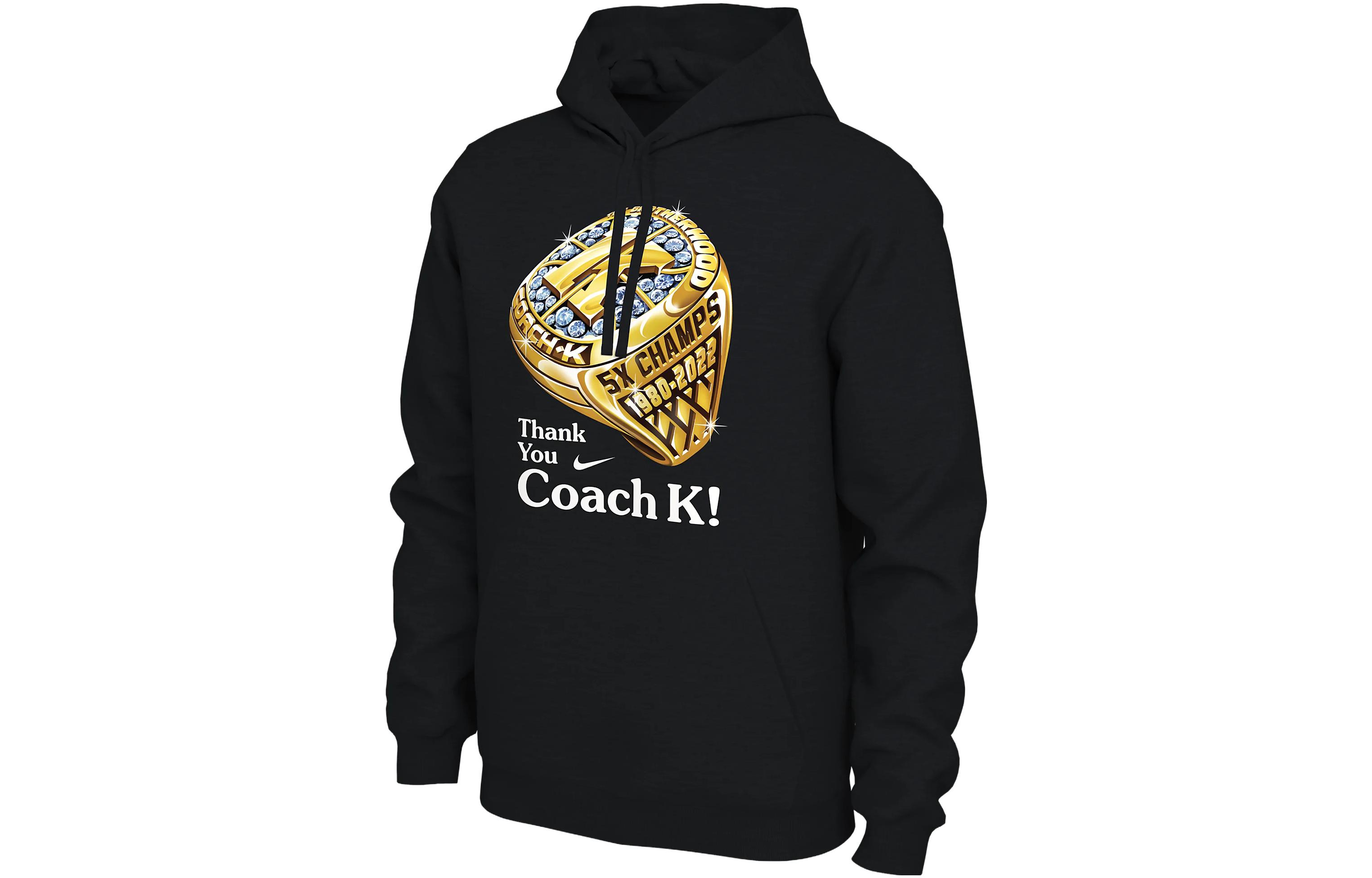 Nike College (Duke) Logo Print Hooded Sweatshirt Black 00038437X-DK4