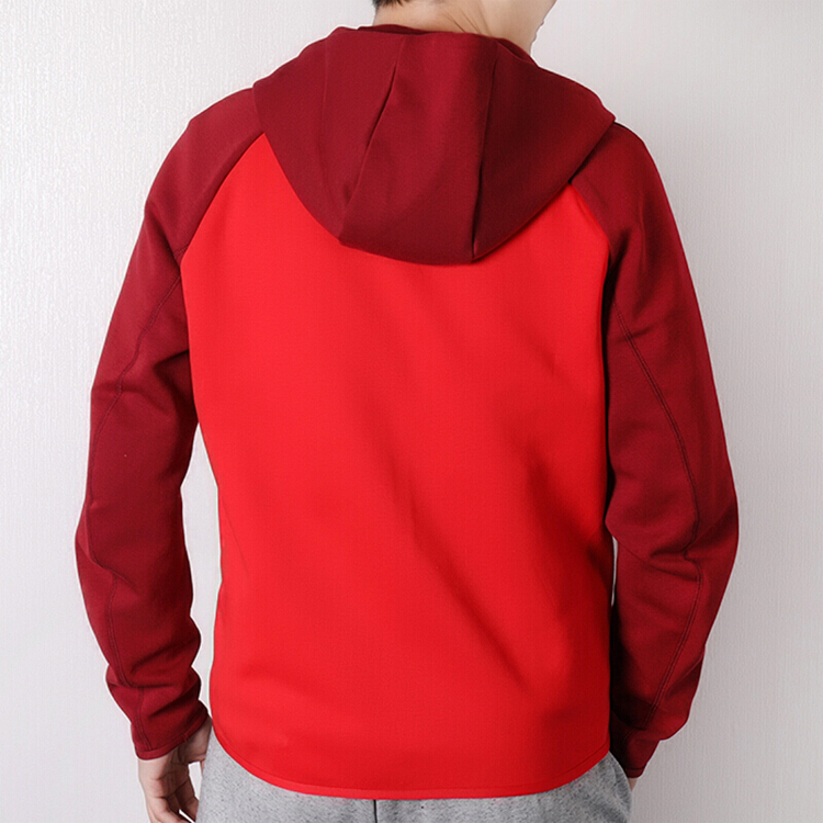 Nike Color Block Hooded Jacket Red 928484-657 圖 6