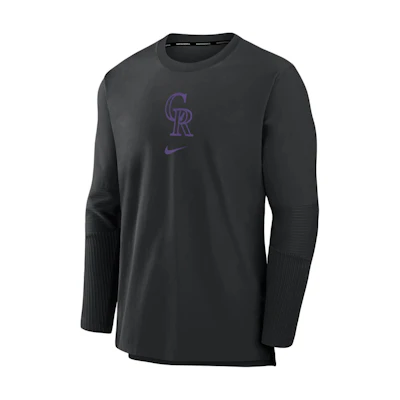 Nike Colorado Rockies Authentic Player Logo Ribbed Pullover Jacket Black Men’s 015C912ZDNV-5Z2
