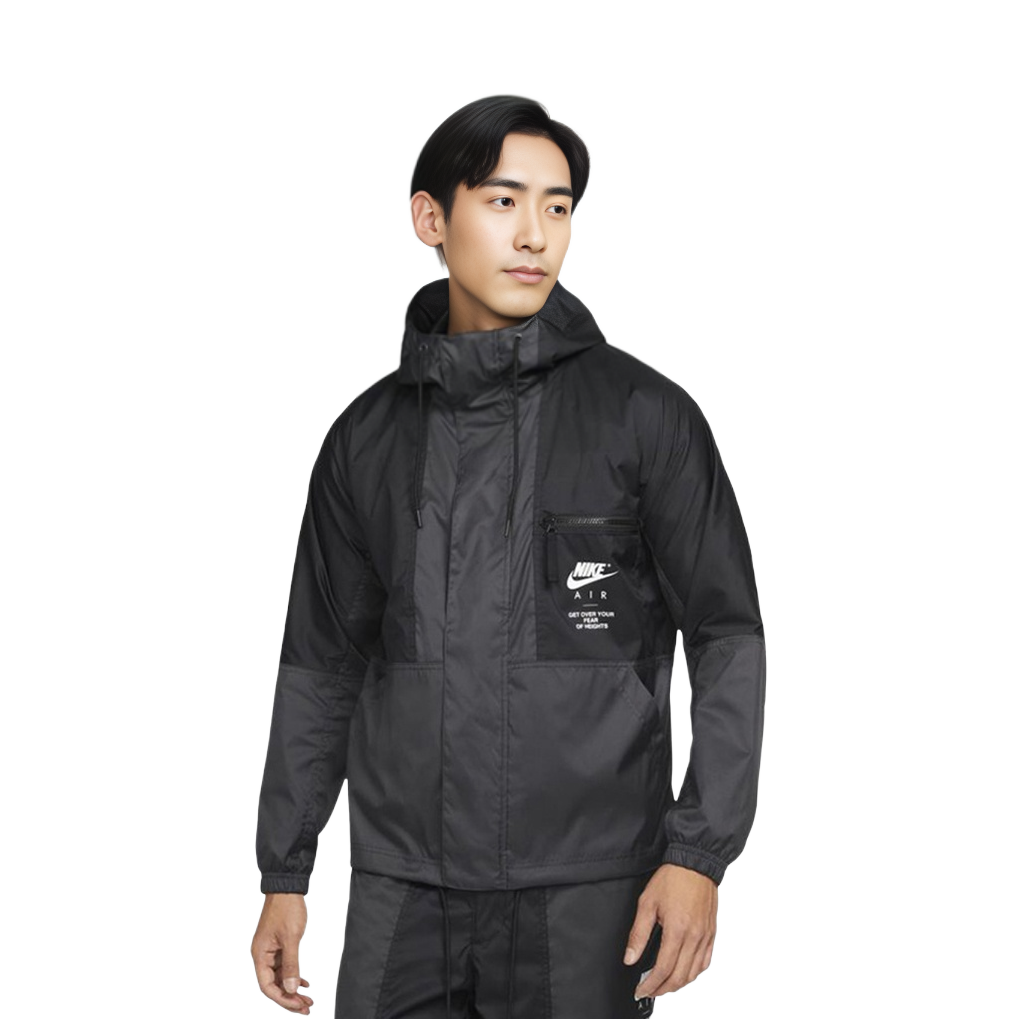 Nike Colorblock Casual Sports Jacket Black Gift for Him DD6443-010 圖 4