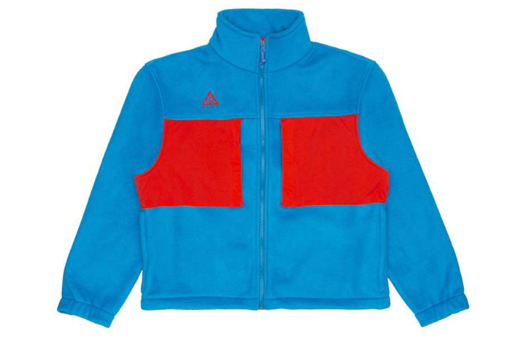 Order 耐克拼色抓绒夹克蓝色 - 休闲舒适 BQ3446-411