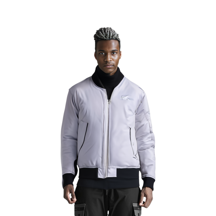 Nike Colorblock Logo Full-Zip Jacket Gray DV9892-012 圖 4